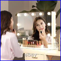 Vanity Mirror with Lights, Hollywood LED Makeup Mirror with 11 Dimmable Bulbs