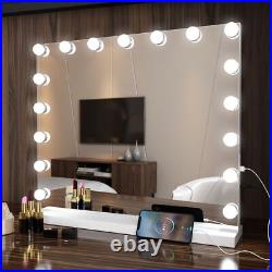 Vanity Mirror with Lights, Hollywood Lighted Makeup Mirror, Bedroom with17pcs