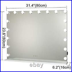 Vanity Mirror with Lights Large Hollywood Makeup Mirror with 18 LED Bulbs, Ta