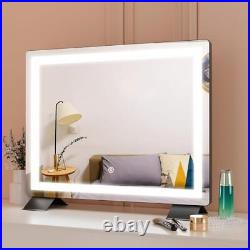 Vanity Mirror with Lights, Lighted Makeup Mirror, 3 Color 2016 B-black-led