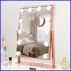 Vanity Mirror with Lights Makeup Mirror with Lights 12 Dimmable Bulbs H