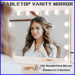 Vanity Mirror with Lights and Bluetooth, Hollywood Makeup Mirror with 15 Dimm
