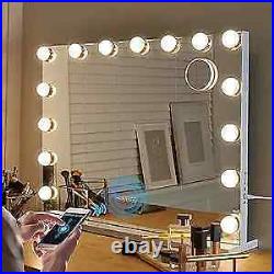 Vanity Mirror with Lights and Bluetooth Hollywood Speaker A-bluetooth-usb