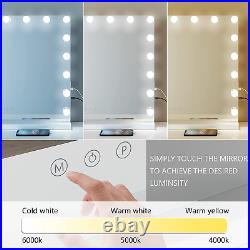 Vanity Mirror with Lights with 17 LED Lights, Makeup Mirror Usb-Powered Dimmable