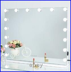 WAYKING Vanity Mirror with Lights Large Hollywood Makeup 18 White Damaged Mirror