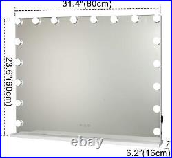 WAYKING Vanity Mirror with Lights Large Hollywood Makeup Mirror with 18 LED or X
