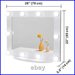 Waneway Hollywood Vanity Mirror with Lights, Large Lighted Makeup Mirror for